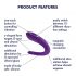 Satisfyer Double Classic - waterproof, rechargeable partner vibrator (purple)