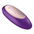 Satisfyer Double Plus Remote - Wireless Rechargeable Couples Vibrator (Purple) 