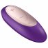 Satisfyer Double Plus Remote - Wireless Rechargeable Couples Vibrator (Purple) 