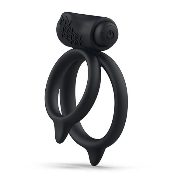 B SWISH Bcharmed DUO - vibrating cock ring (black) 