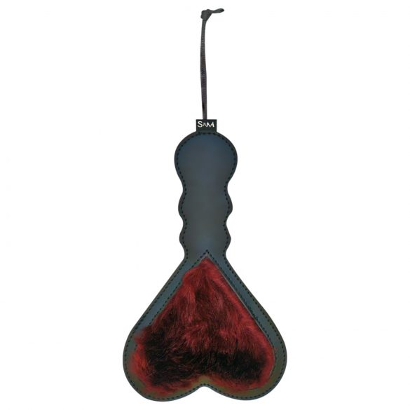 S&M - Short Heart Spanker (Burgundy-Black) 