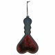 S&M - Short Heart Spanker (Burgundy-Black) 