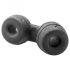 SilaSkin Cock Ring and Ball Stretcher (Black) 