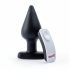 Screaming Plug XL - Rechargeable Wireless Anal Vibrator (Black) 