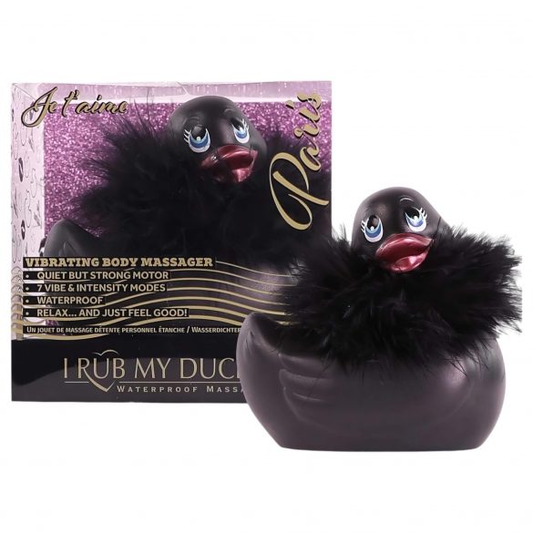 My Duckie Paris 2.0 - Playful Duck Waterproof Clitoral Vibrator (Black) 