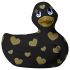 Duckie Romance 2.0 - Waterproof Clitoral Vibrator (Black-Gold) 