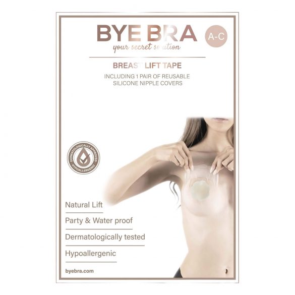 Bye Bra A-C - Invisible Breast Lift Tape - Nude (4 Pairs)