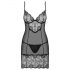 Obsessive Alluria - Lace Nightwear with Thong (Black) 