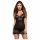 Obsessive Alluria - Lace Nightwear with Thong (Black)  - L/XL