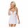 Obsessive 810-BAB-2 - Lace Babydoll with Thong (White)  - L/XL