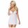 Obsessive 810-BAB-2 - Lace Babydoll with Thong (White)  - L/XL