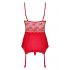 Obsessive Lovica - Lace Garter Top and Thong (Red) 