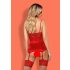 Obsessive Lovica - Lace Garter Top and Thong (Red) 