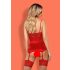 Obsessive Lovica - Lace Garter Top and Thong (Red) 