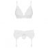 Obsessive 810-SEG-2 - Lace Lingerie Set (White) 