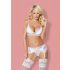 Obsessive 810-SEG-2 - Lace Lingerie Set (White)  - L/XL