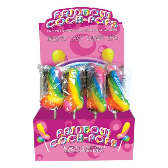 Fruit Flavored Rainbow Penis Lollipop (85g) 