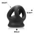 OXBALLS Tri-Squeeze - penis ring (black)