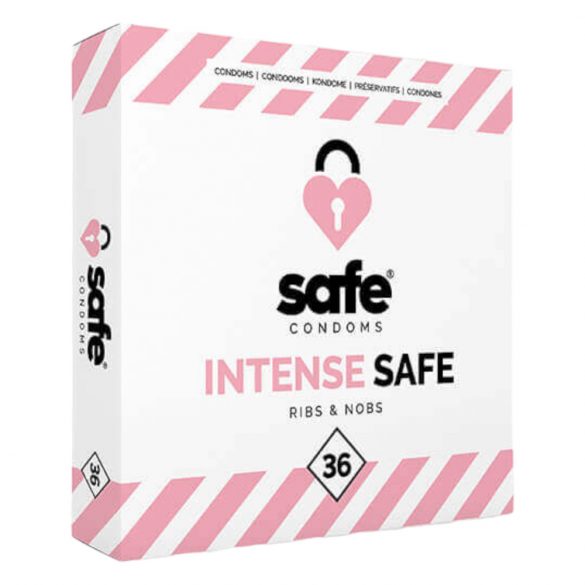 Intense Safety - Ribbed and Dotted Condoms (36 pack) 