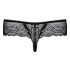 Obsessive Miamor - Gemstone Women's Lace Thong (Black)