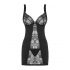 Obsessive Heartina - Nightwear with Thong (Black) 