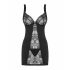 Obsessive Heartina - Nightwear with Thong (Black) 