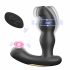 Aixiasia Hiross - Rechargeable, Radio-Controlled Rotating Anal Vibrator (Black) 