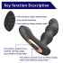 Aixiasia Hiross - rotating anal vibrator (black)