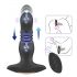 Aixiasia Roy - Rechargeable, Remote-Controlled Thrusting Anal Vibrator (Black)