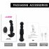 Aixiasia Abake - Rechargeable, Radio-Controlled, Rotating Anal Vibrator (Black) 