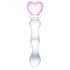 GLAS - heart-shaped glass dildo (transparent)