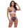 Baci - Floral Lace Bra Set with High Waist - M/L