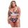 Baci Plus Size - Floral Lace Bra Set with High Waist 