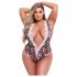 Floral Lace Bodysuit - Plus Size 