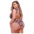 Floral Lace Bodysuit - Plus Size 