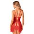 Obsessive Claussica - red babydoll & thong  - M/L