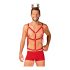 Obsessive Mr. Reindy - Men's Reindeer Costume (3-Piece) - Red 