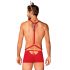 Obsessive Mr. Reindy - Men's Reindeer Costume (3-Piece) - Red 