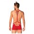 Obsessive Mr. Reindy - Men's Reindeer Costume (3-Piece) - Red 