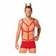 Obsessive Mr. Reindy - Men's Reindeer Costume (3-Piece) - Red  - L/XL