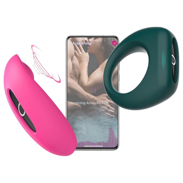 Magic Motion - Couple Vibrator Set (Pink-Green)