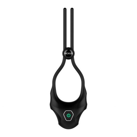 Nexus Forge - Adjustable, Rechargeable Vibrating Cock Ring (Black) 