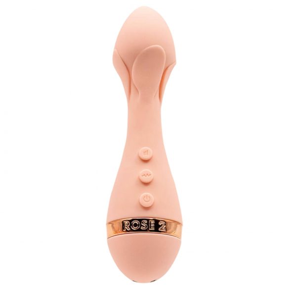 Vush The Rose 2 - Rechargeable, Waterproof Massaging Vibrator (Pink) 