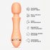 Vush Majesty 2 - Rechargeable, Waterproof Massaging Vibrator (Orange)