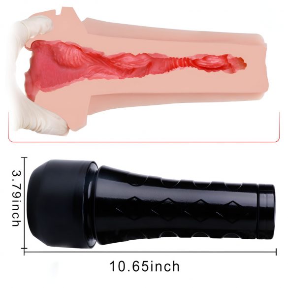 Tracy's Dog 3D Stroker - Realistic Pocket Pussy (Black-Nude) 