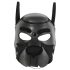 Ida Leather - Closed Dog Mask (Black) 